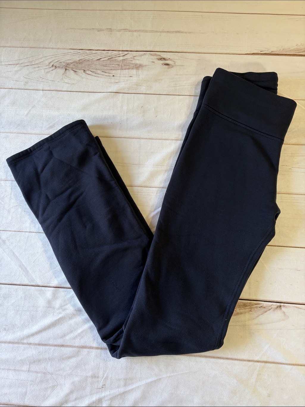 Athleta Altitude Fleece Lined Stash High Rise Navy Leggings